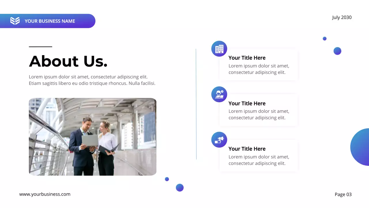 Blue Modern Business Presentation