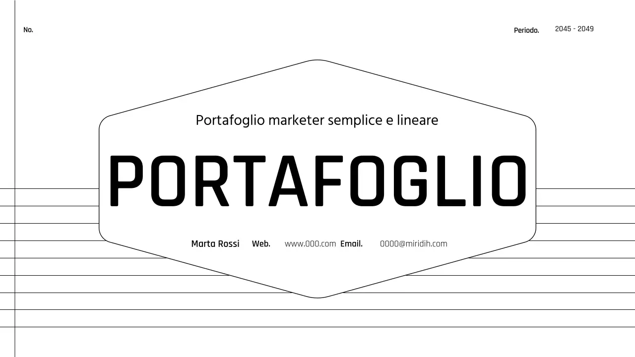 Cartella stampabile in stile diario semplice in bianco e nero