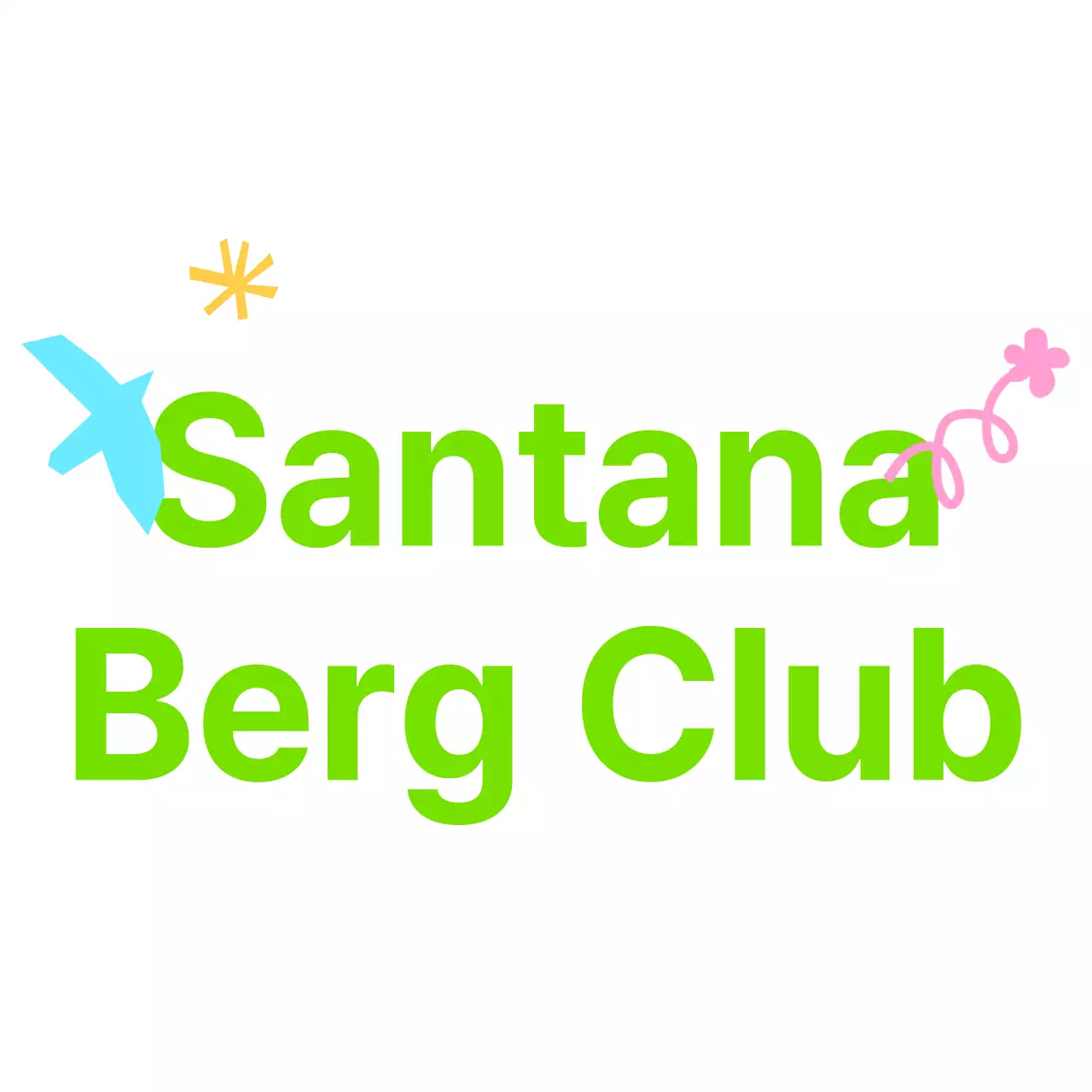 Schattige bergclub met doodle tekeningen1