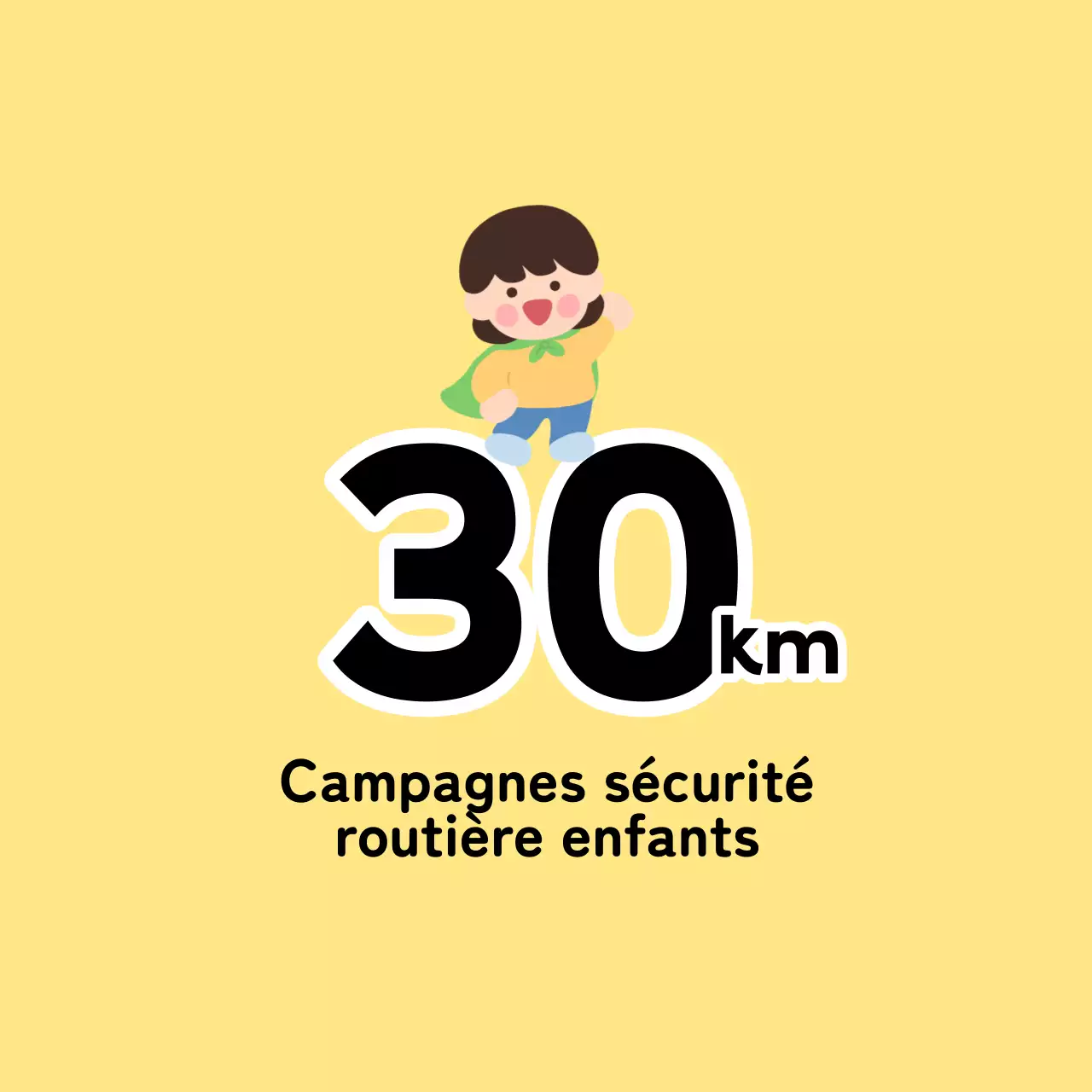 Campagne de sécurité routière mignonne et câline avec des personnages d'enfants