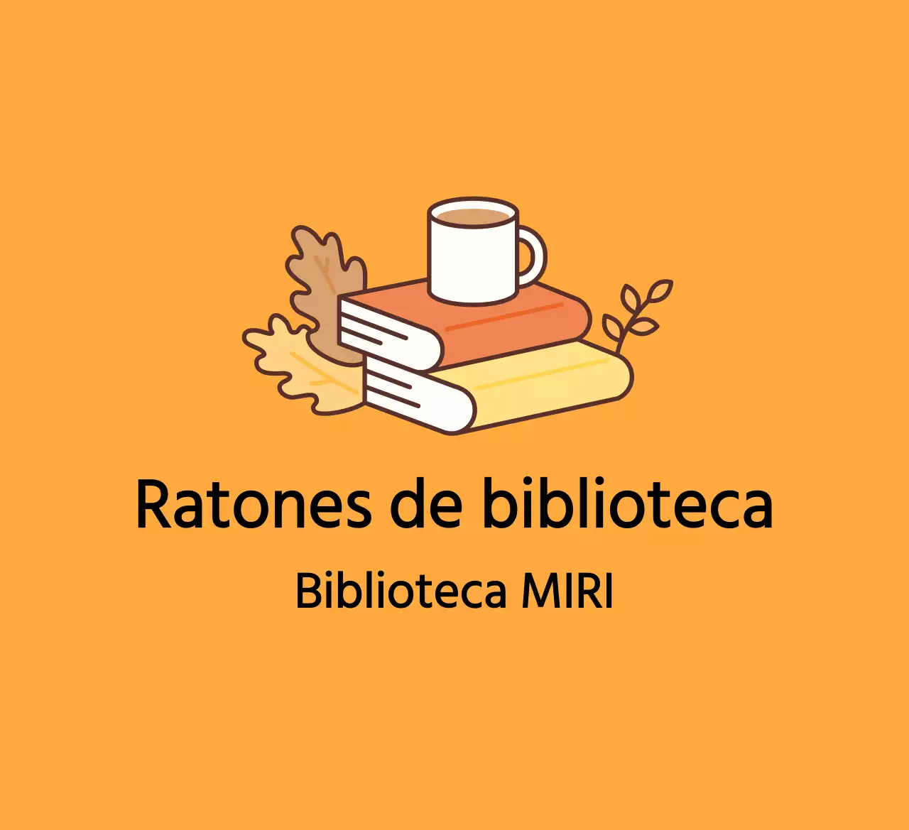 Cálido diseño con ilustraciones de libros