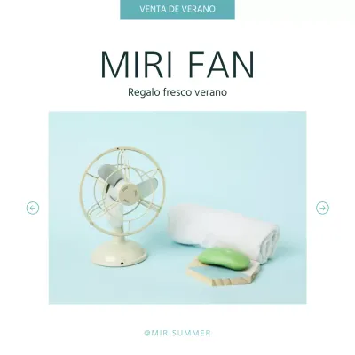 Regalos chollo de verano minimalistas en menta y blanco post