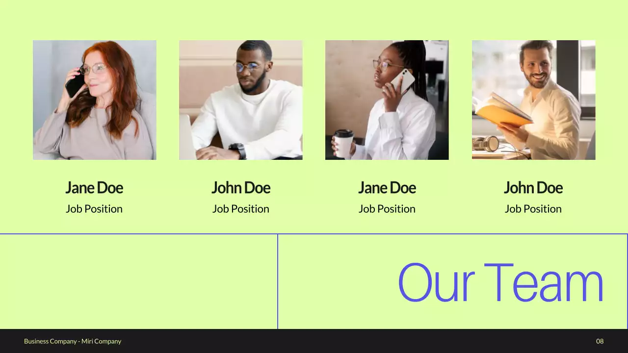 Blue Modern Business Profile Presentation