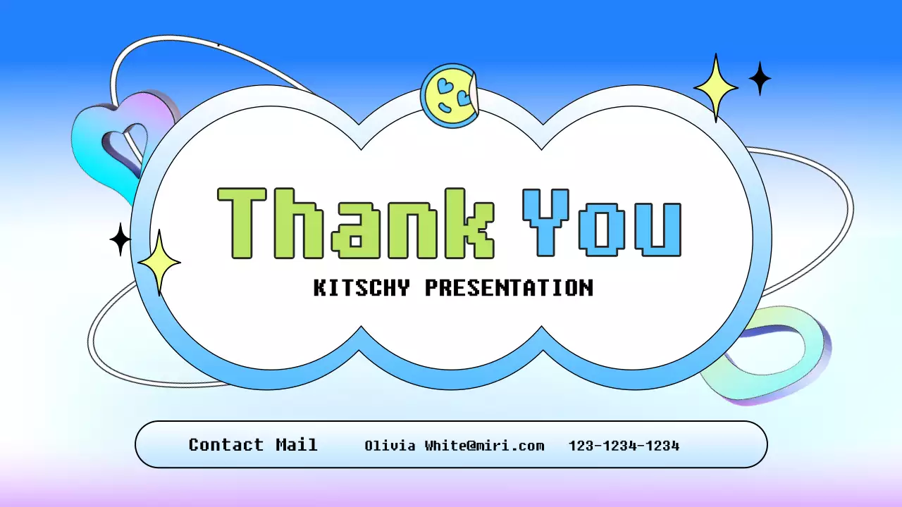 블루 레트로 가이드 프리젠테이션