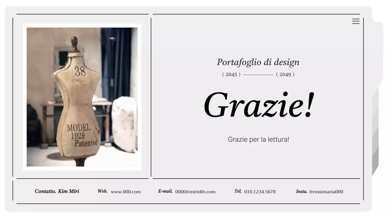 Cartella stampabile moderna in grigio e bianco