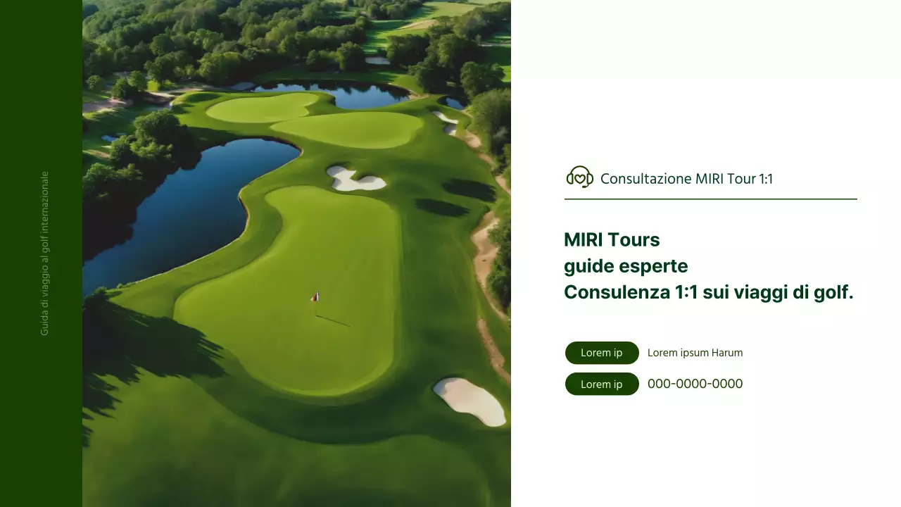 Una semplice guida alle vacanze verdi e gialle all'insegna del golf