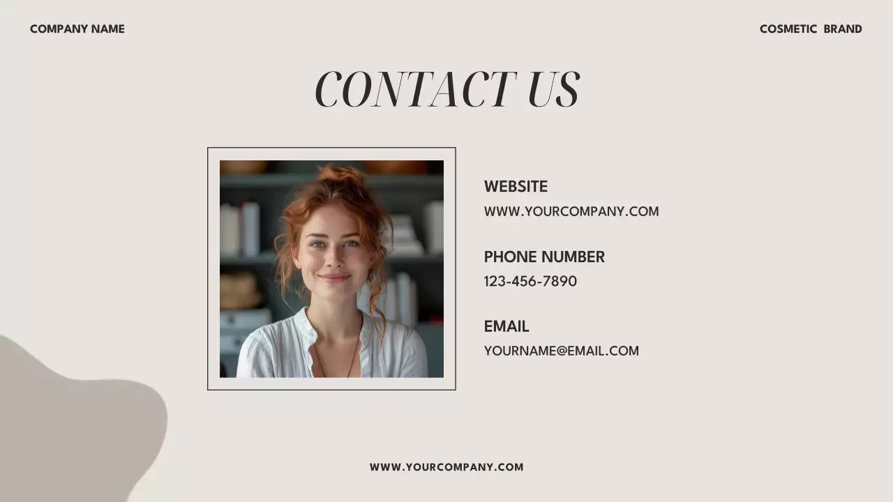 Beige Modern Cosmetic Presentation