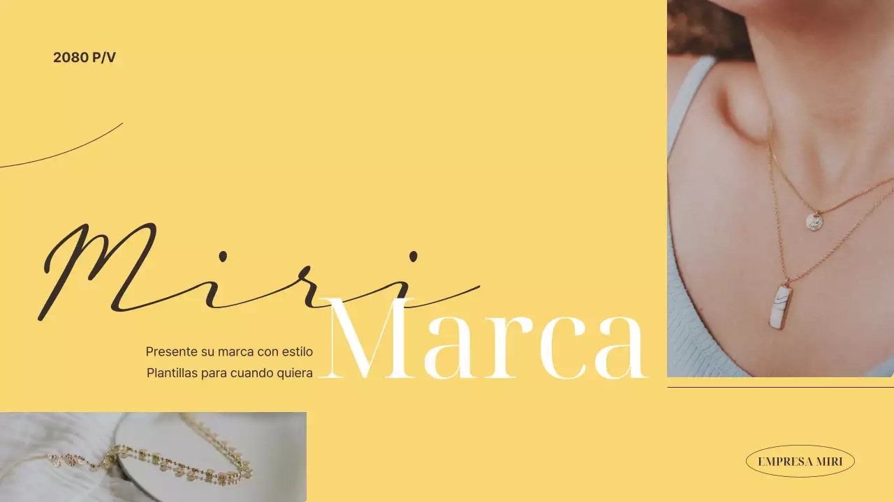 Una lujosa marca para pequeñas empresas en amarillo y marrón