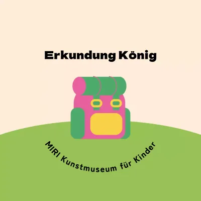 Design mit einer niedlichen Taschenillustration auf Gras