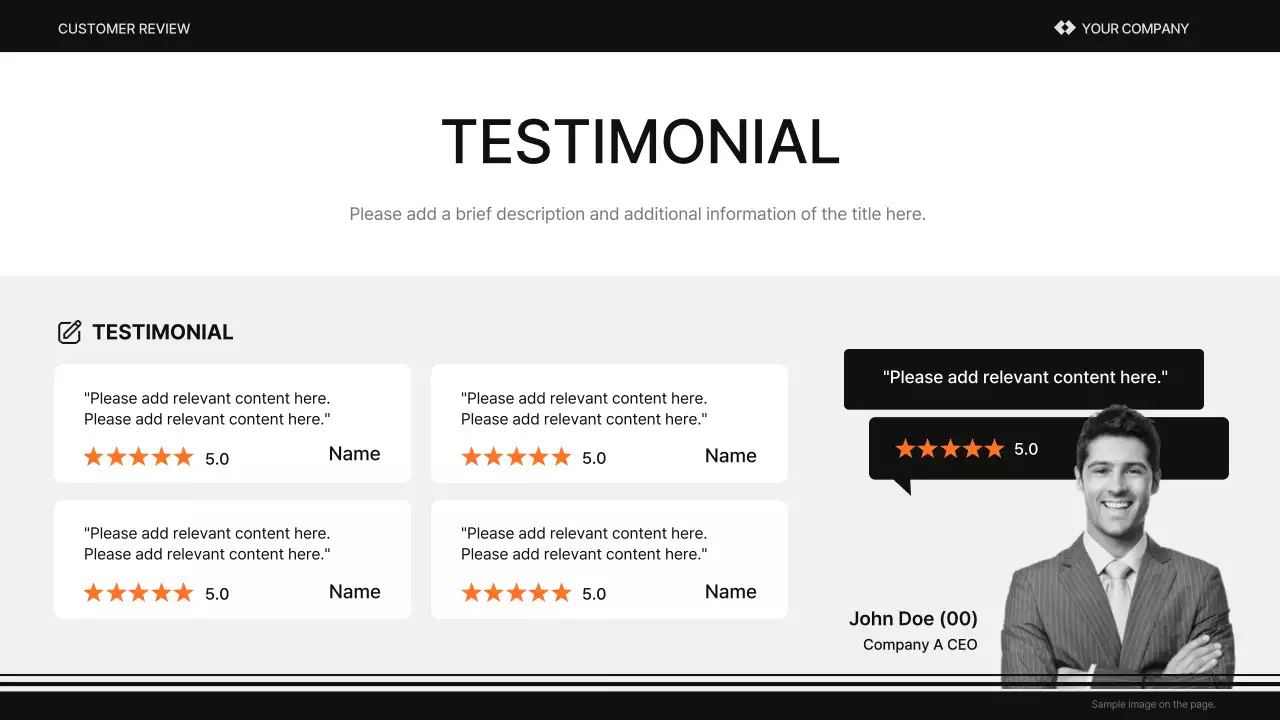 오렌지 모던 브랜드 마케팅 프리젠테이션