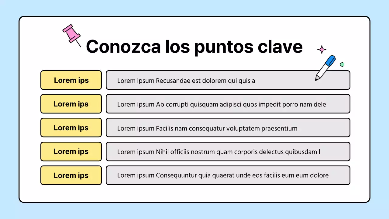 Bonitos recursos escolares en amarillo y azul