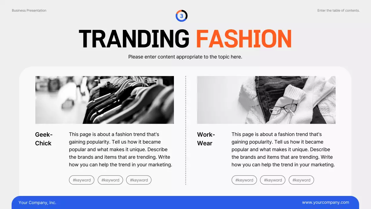 Blue Modern Marketing Report Presentation