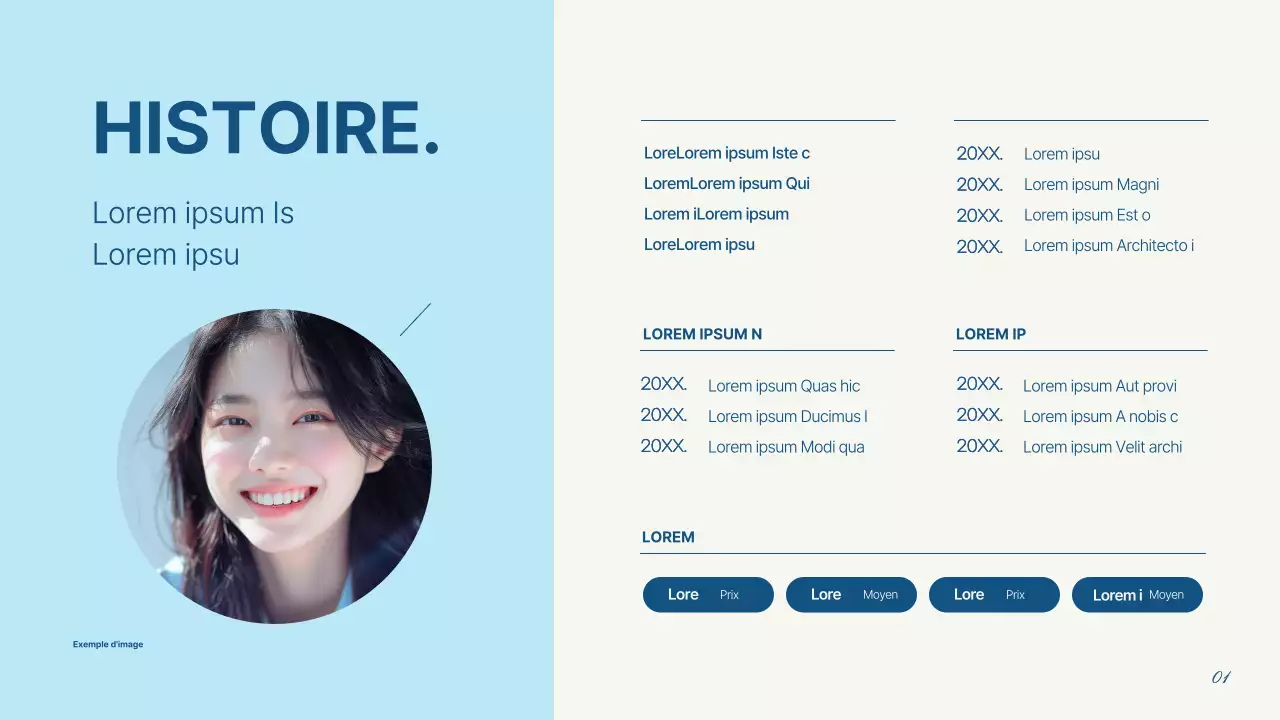 Un simple portefeuille de marketing en bleu clair