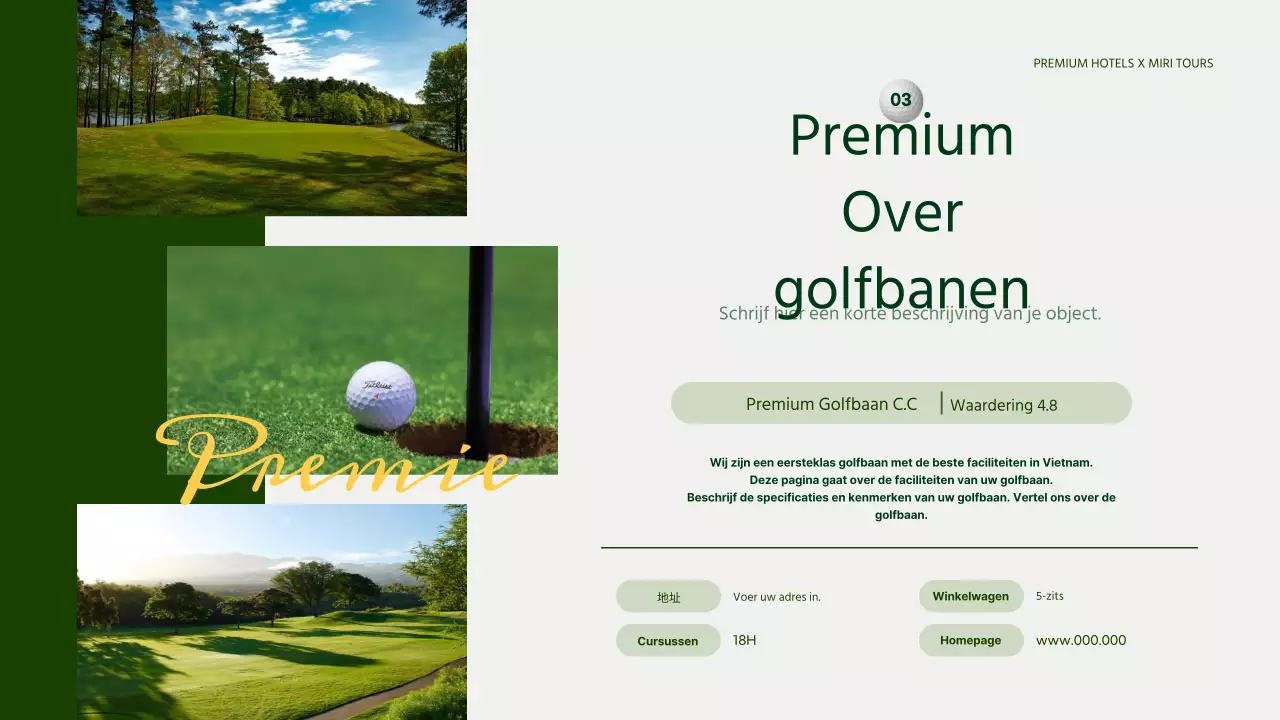 Een eenvoudige gids voor groene en gele golfvakanties