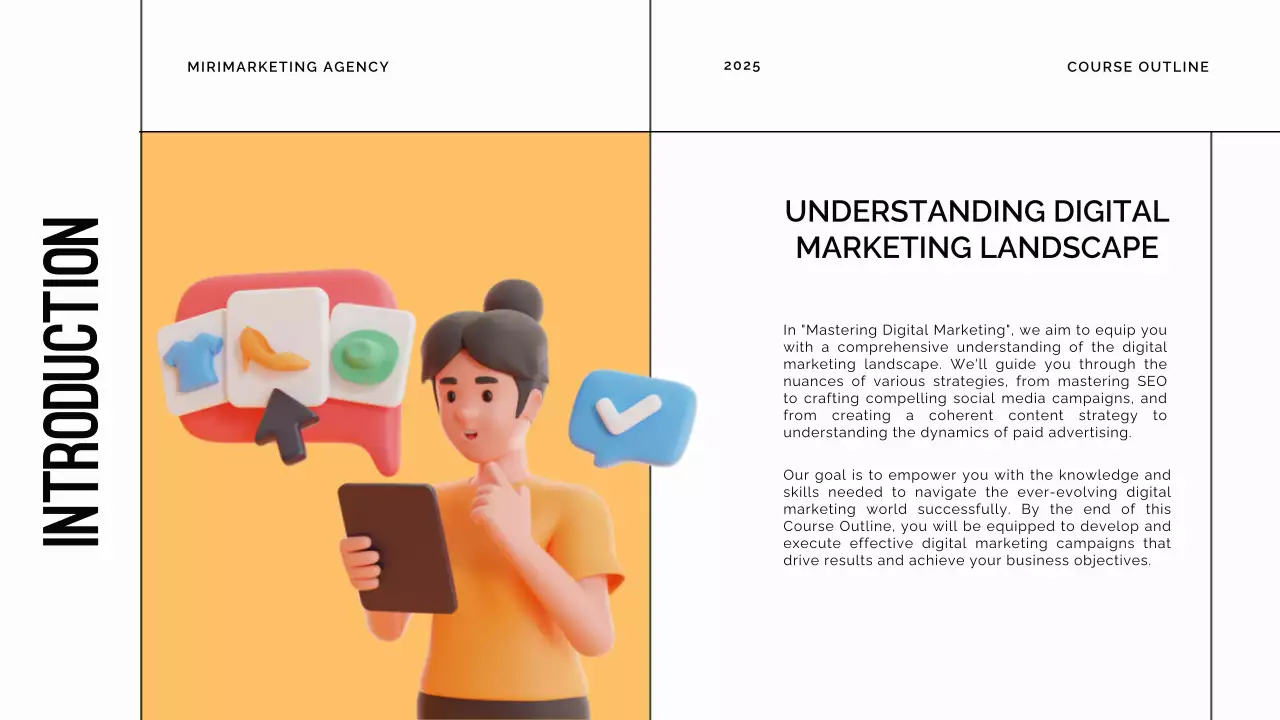 Blue Modern Marketing Course Guide Presentation
