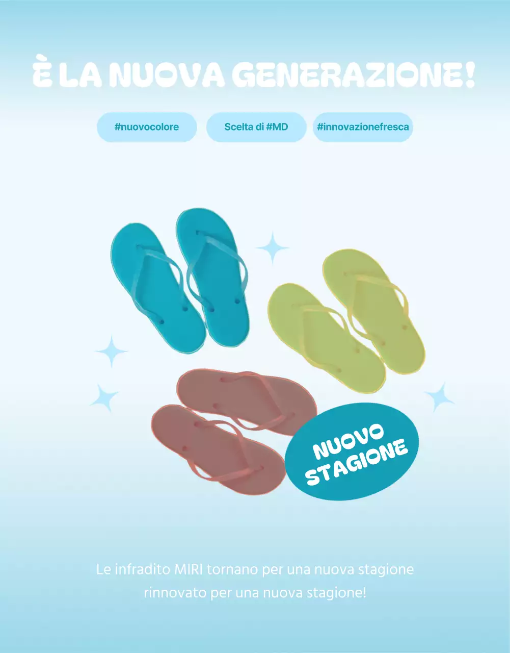 Gli speciali estivi semplici in blu e azzurro