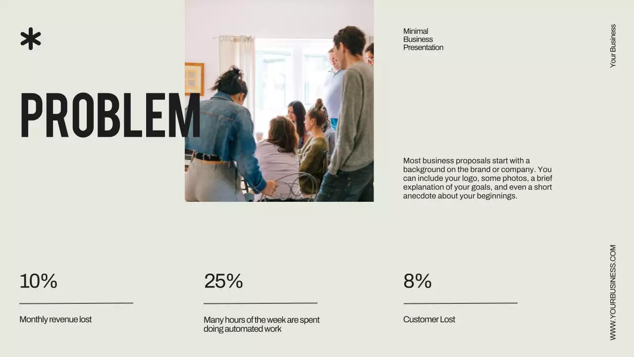 Black Minimal Business Proposal Document Presentation