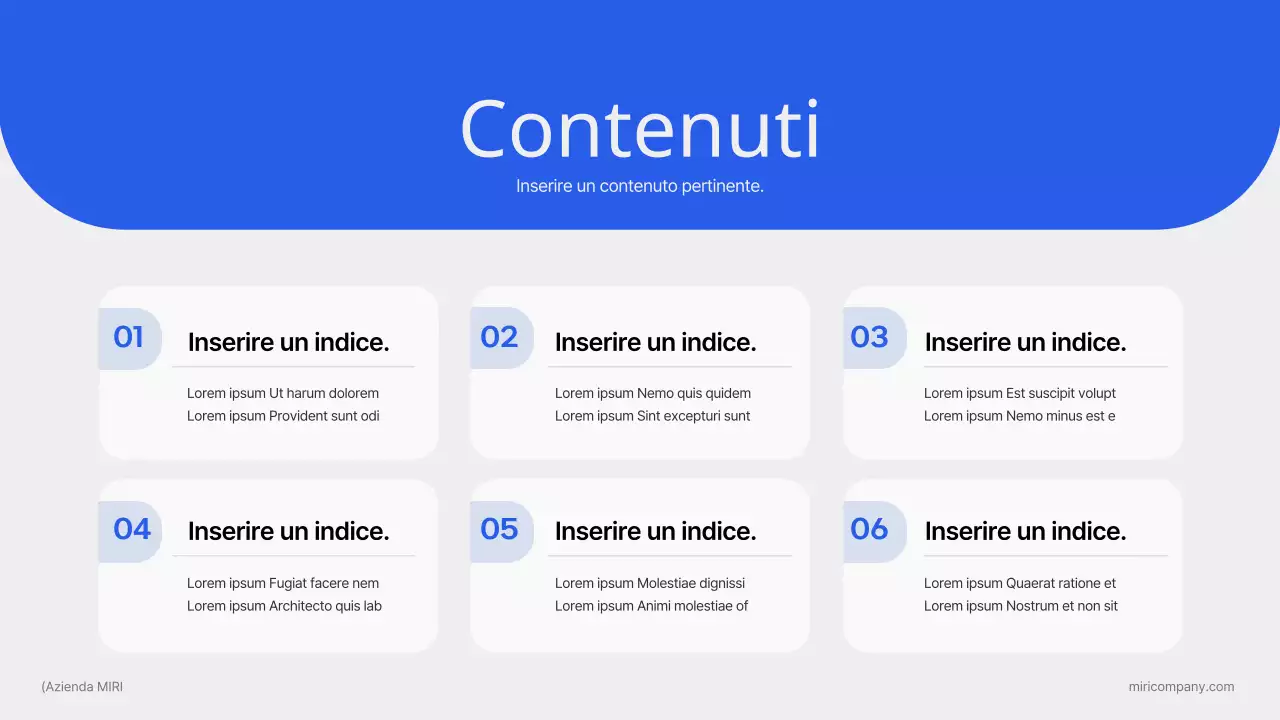 Tendenze di marketing semplici in blu e arancione Carta dei problemi