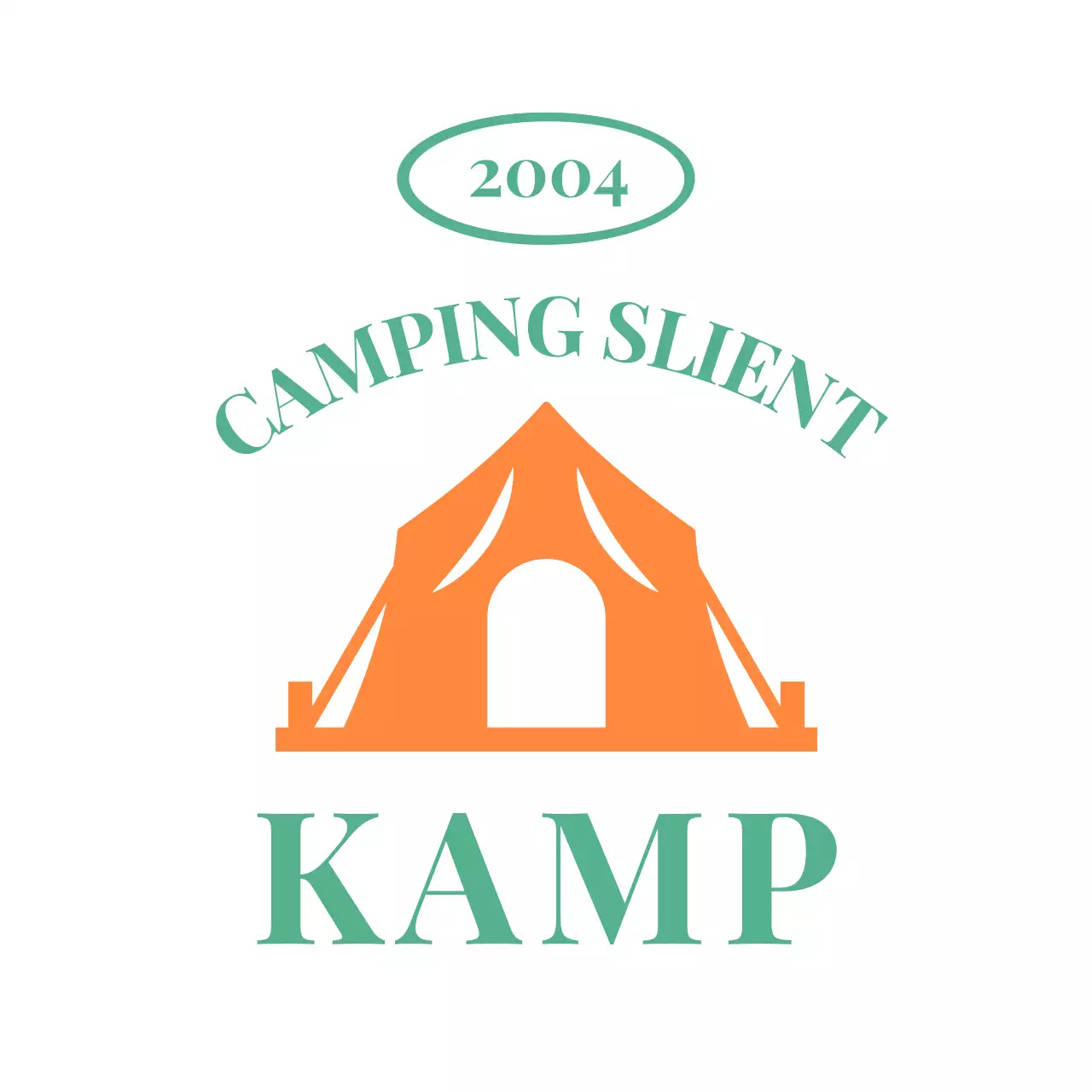 Strak ontwerp met kampillustraties