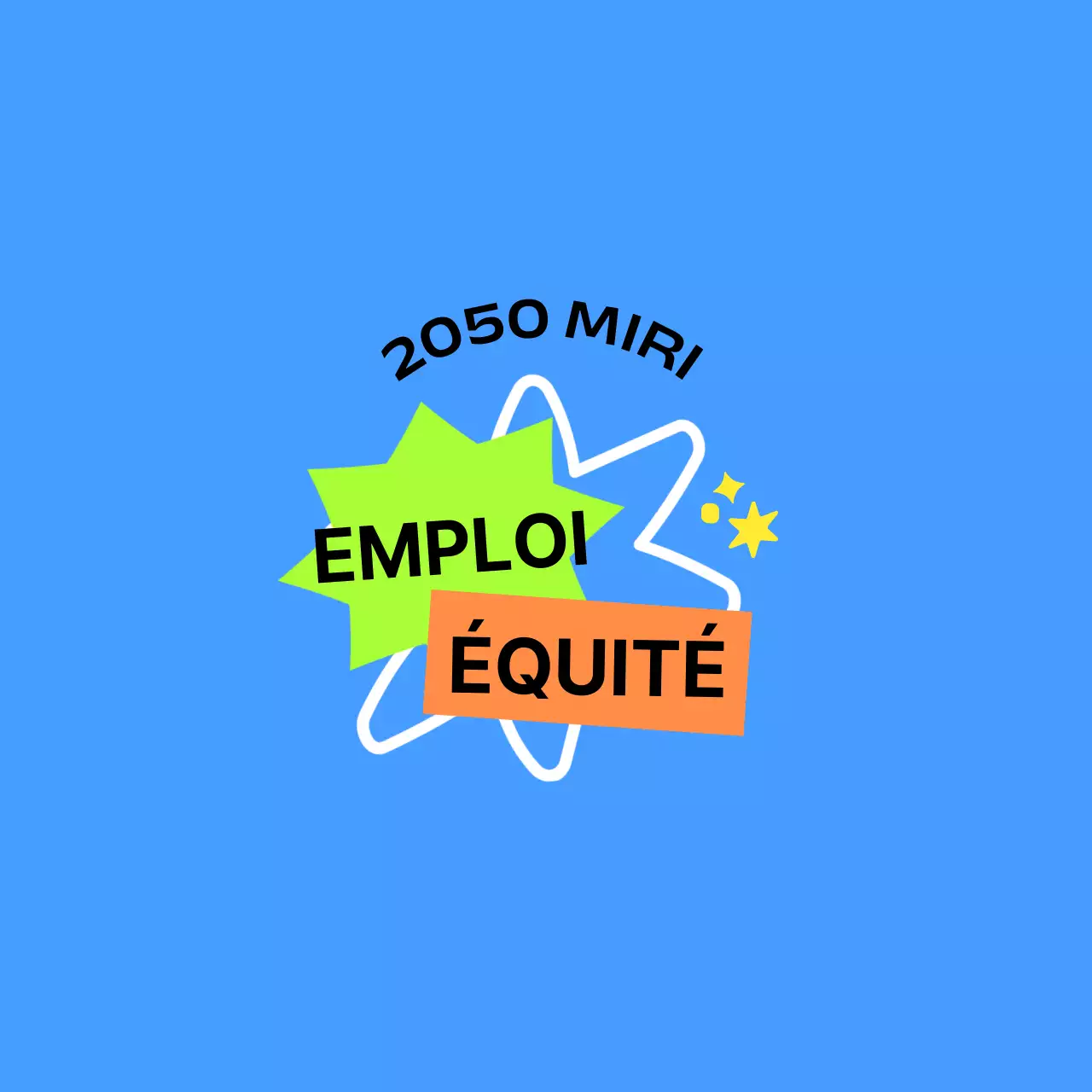 Pour les foires d'entreprise en bleu et orange vert