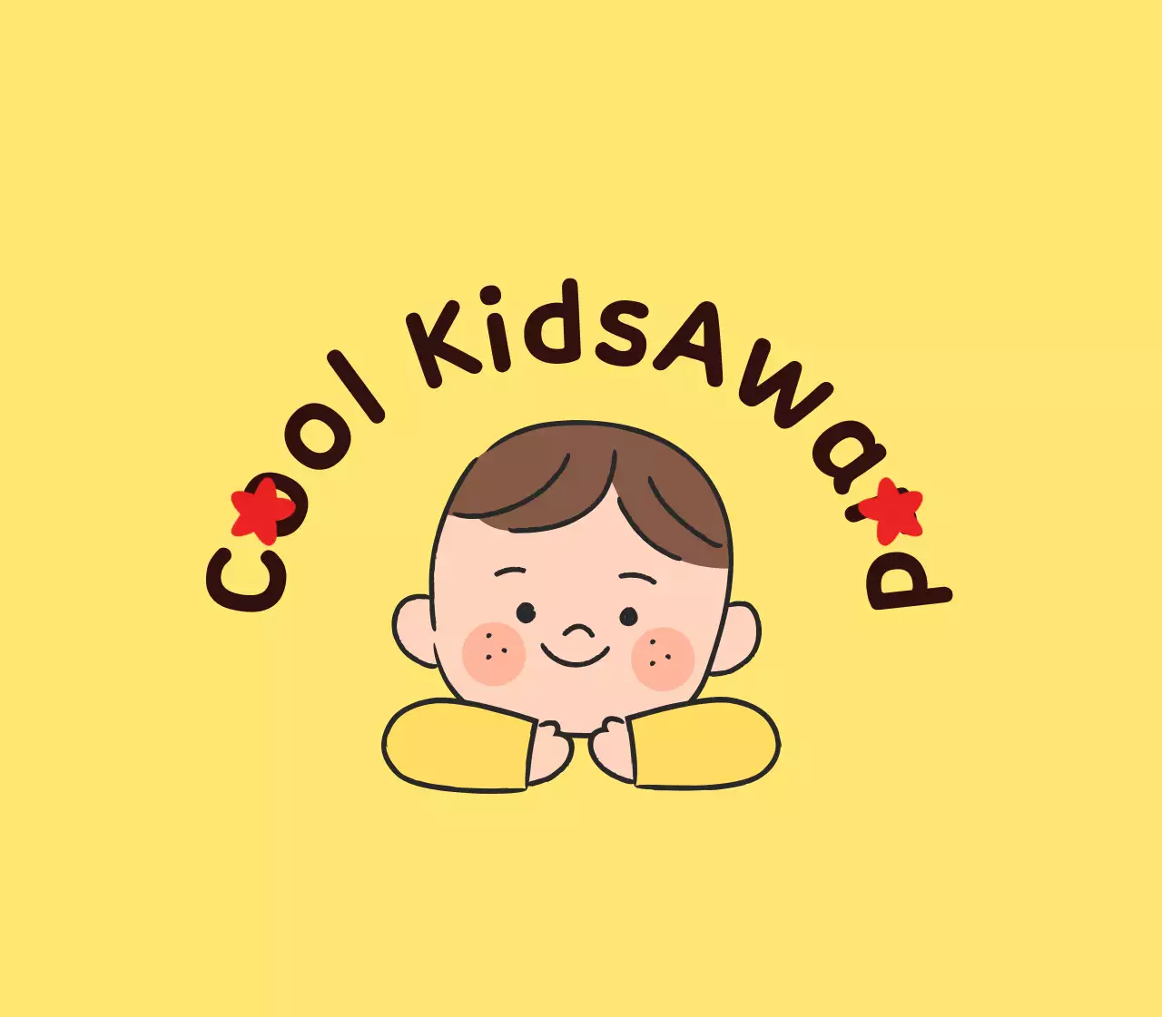 Penghargaan pujian yang lucu dengan ilustrasi anak