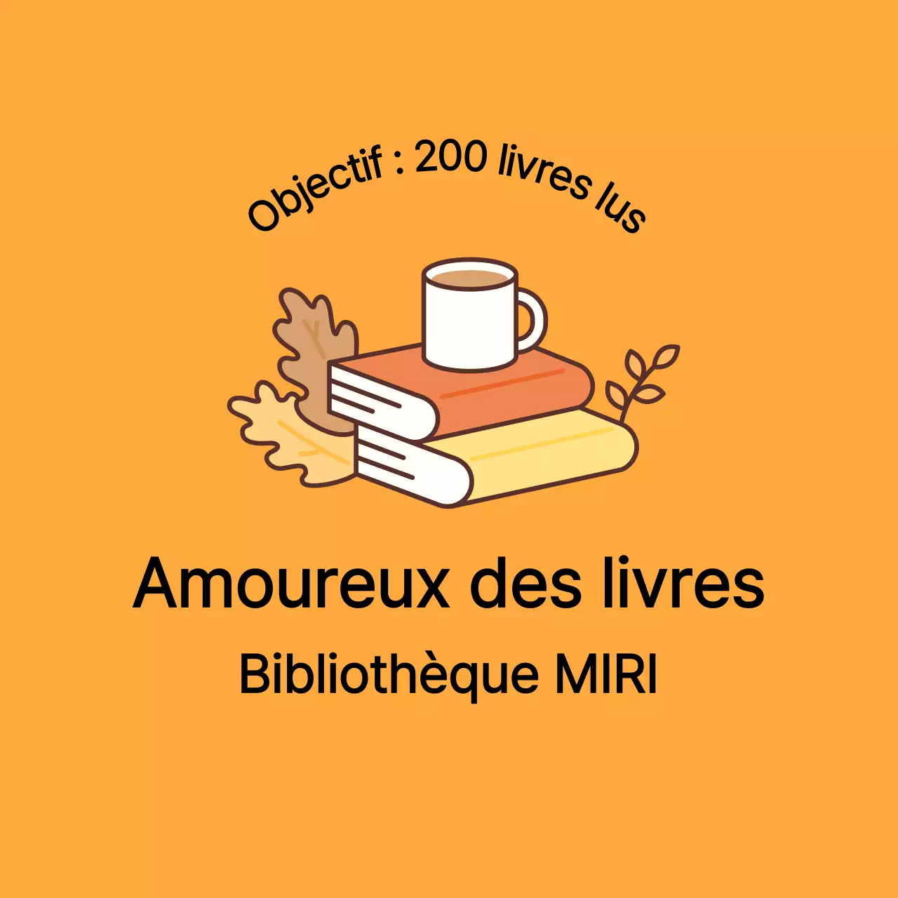 Design chaleureux avec illustrations de livres