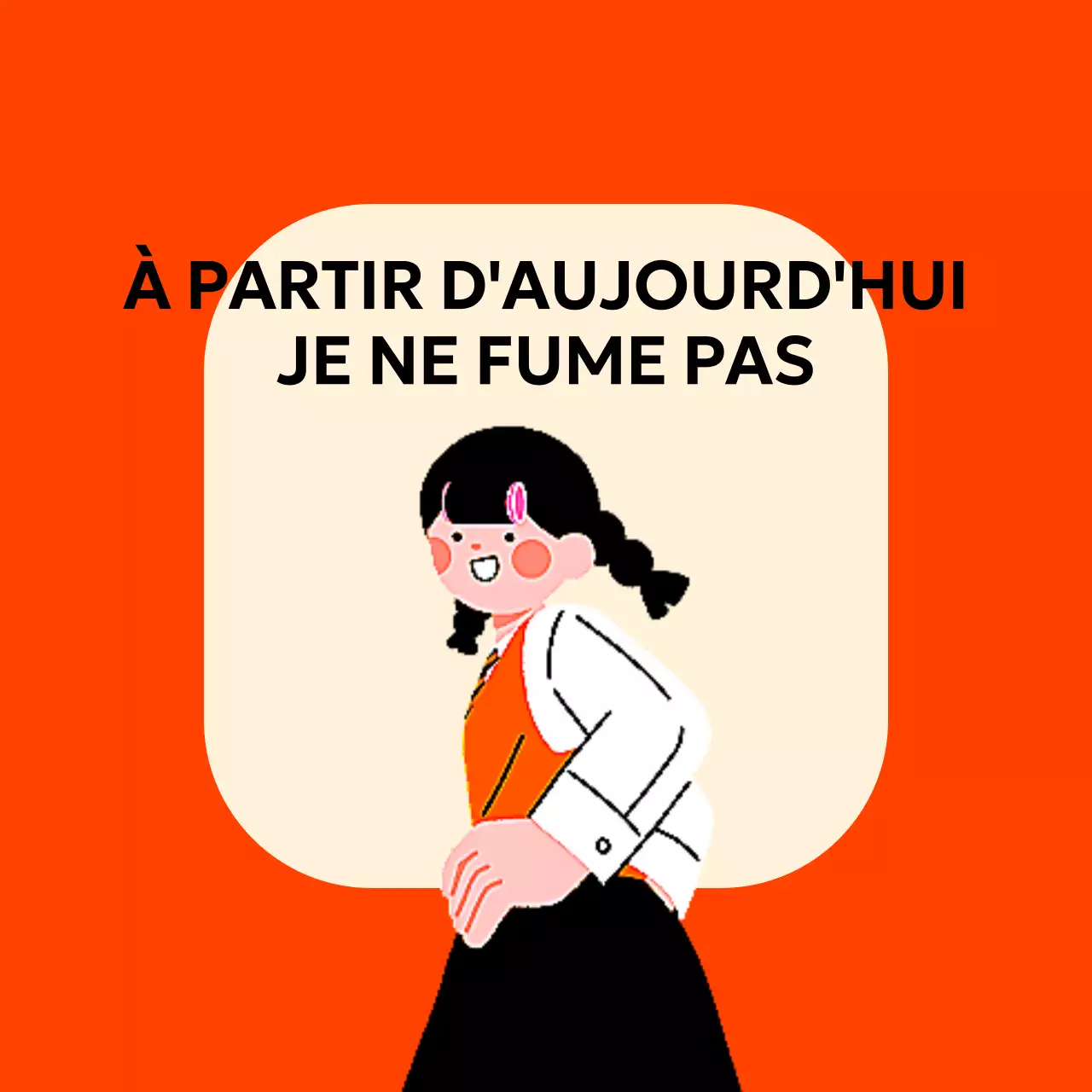 Design sans fumée avec de jolies illustrations d'étudiants