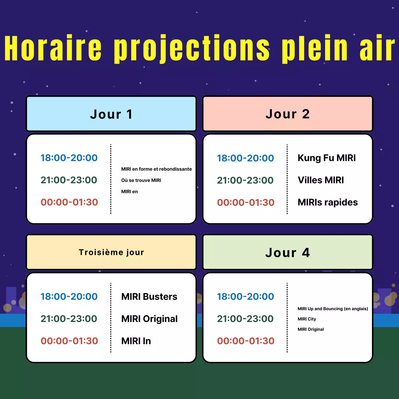 Promouvoir les projections de films en plein air avec la tendance à la sodomie