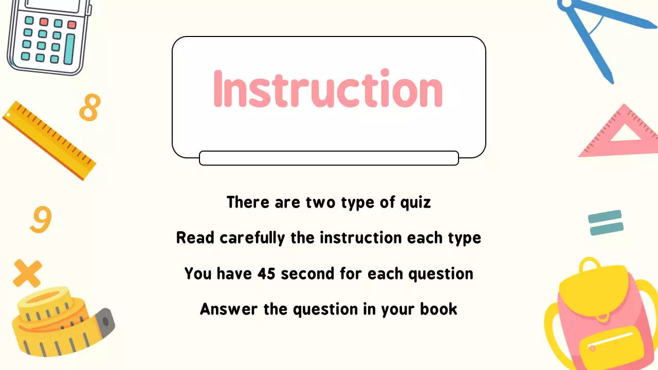 Yellow Simple Math Guide Presentation