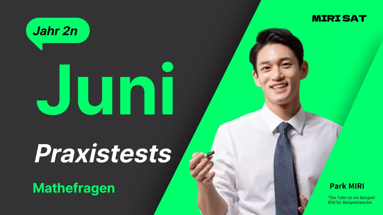 Einfacher Mathe-Übungstest in grau und lindgrün