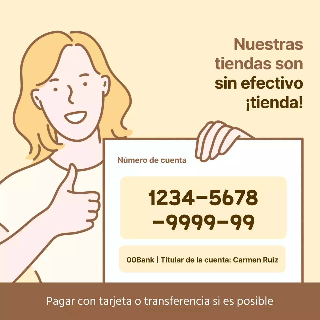 Anunciar en amarillo los números de cuenta que marcan tendencia