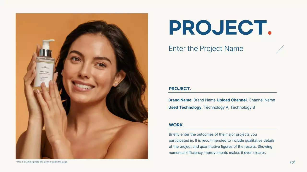 Trình bày tài liệu Blue Clean Portfolio