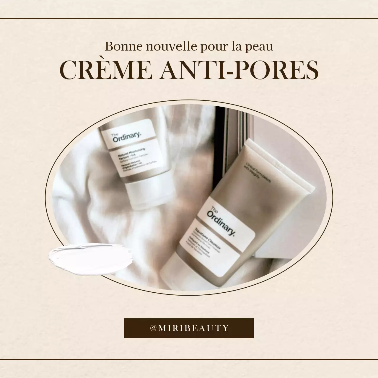 Des cosmétiques simples pour l'été en beige et blanc