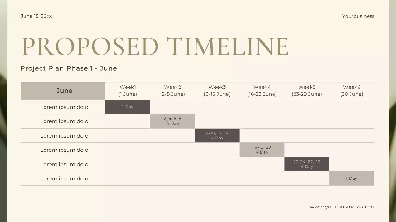 베이지 미니멀리스트 프로젝트 프레젠테이션