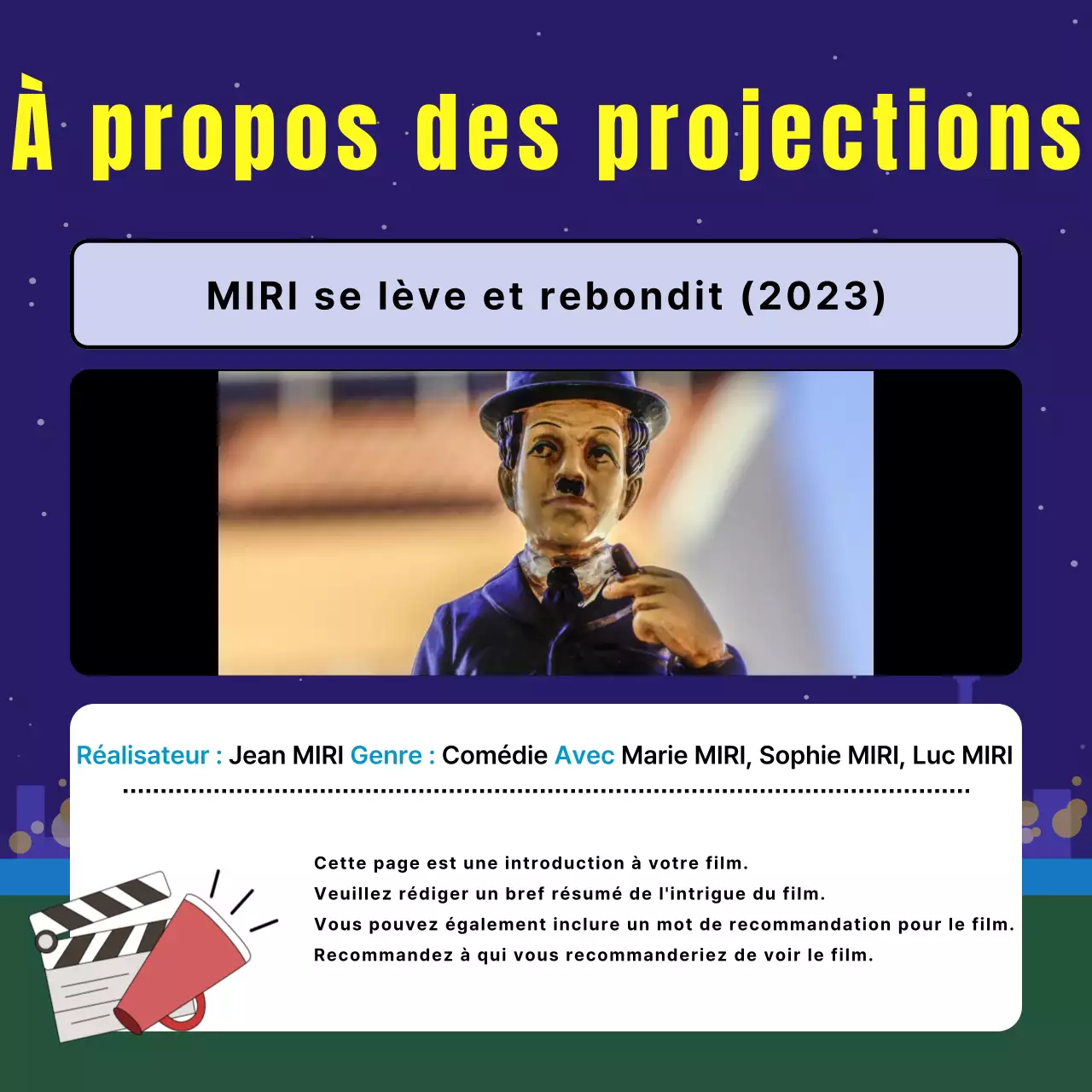 Promouvoir les projections de films en plein air avec la tendance à la sodomie