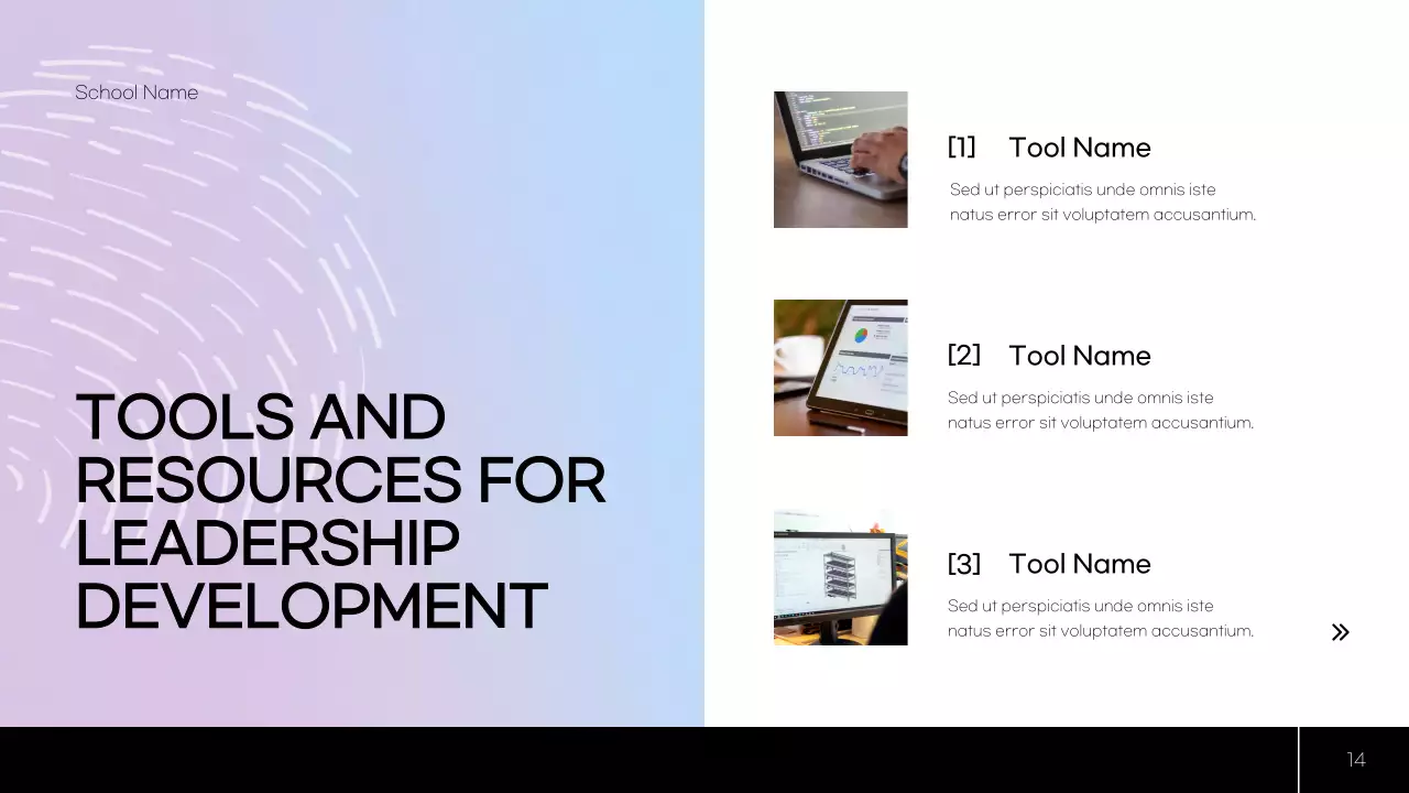 Blue Modern Leadership Guide Presentation