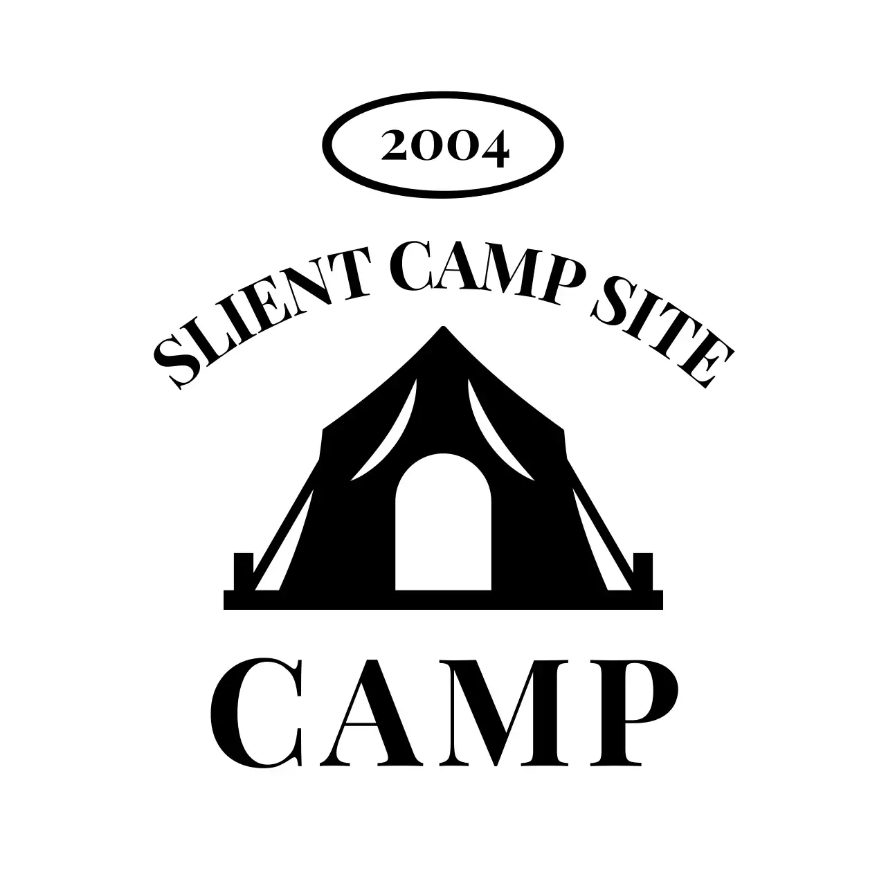 Clean design with camp illustrations