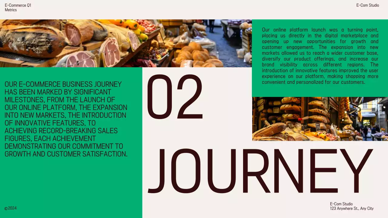 Orange Modern E-Commerce Plan Presentation