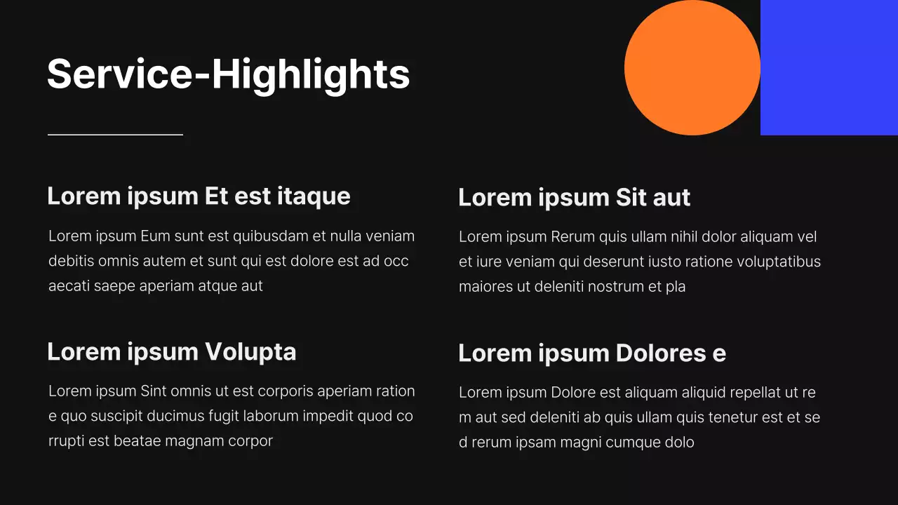 Modernes Headhunting-Angebot in Schwarz und Blau