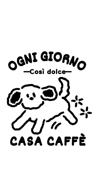 Logo con illustrazione di un simpatico cucciolo