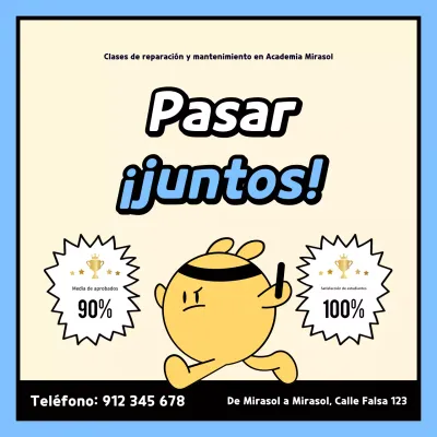 Kitschy SAT promoción escolar en azul claro