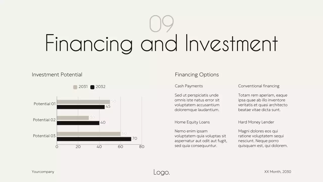 Beige Modern Housing Pitch Presentation