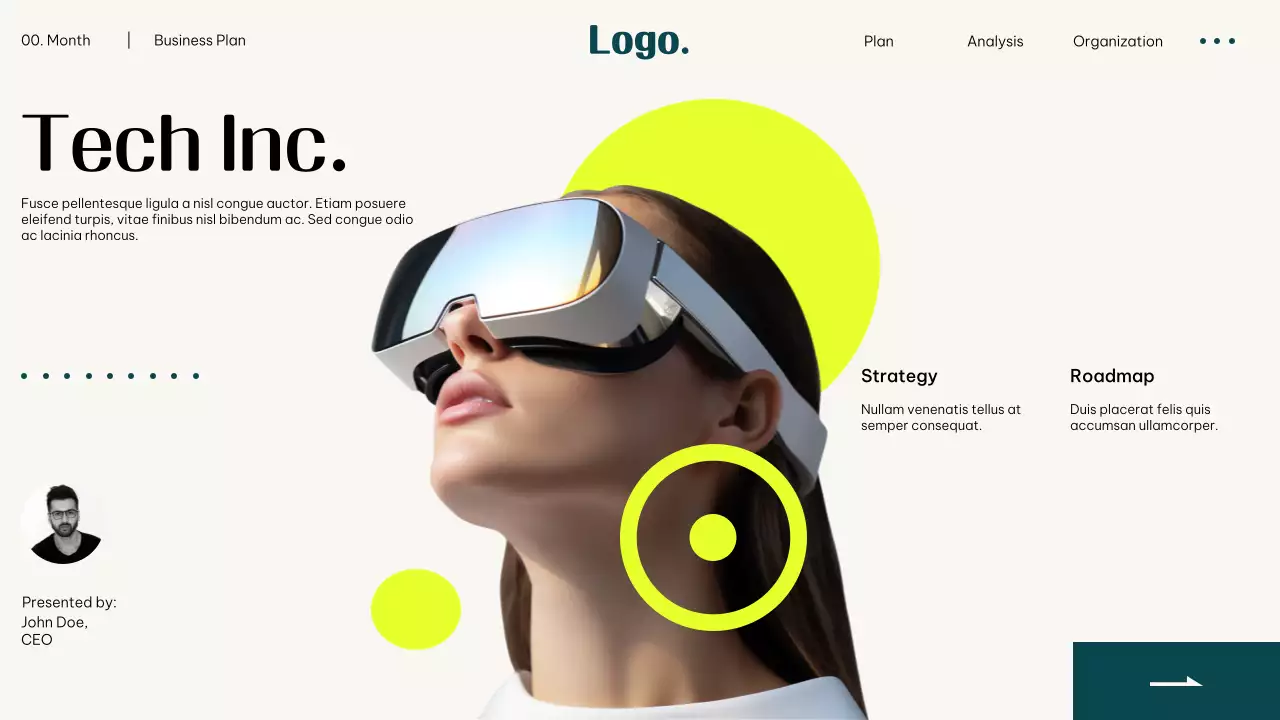 Neon Modern Business Plan Presentation