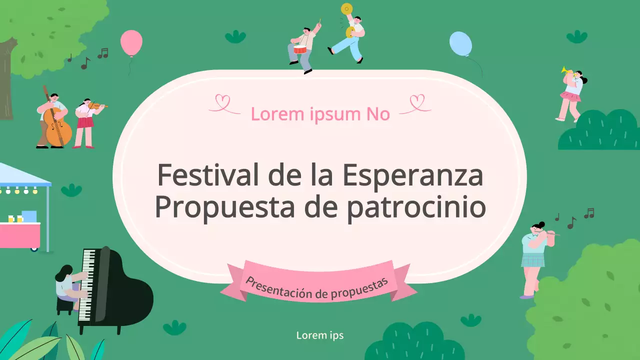 Propuesta de patrocinio del Festival Verde y Rosa de la Esperanza