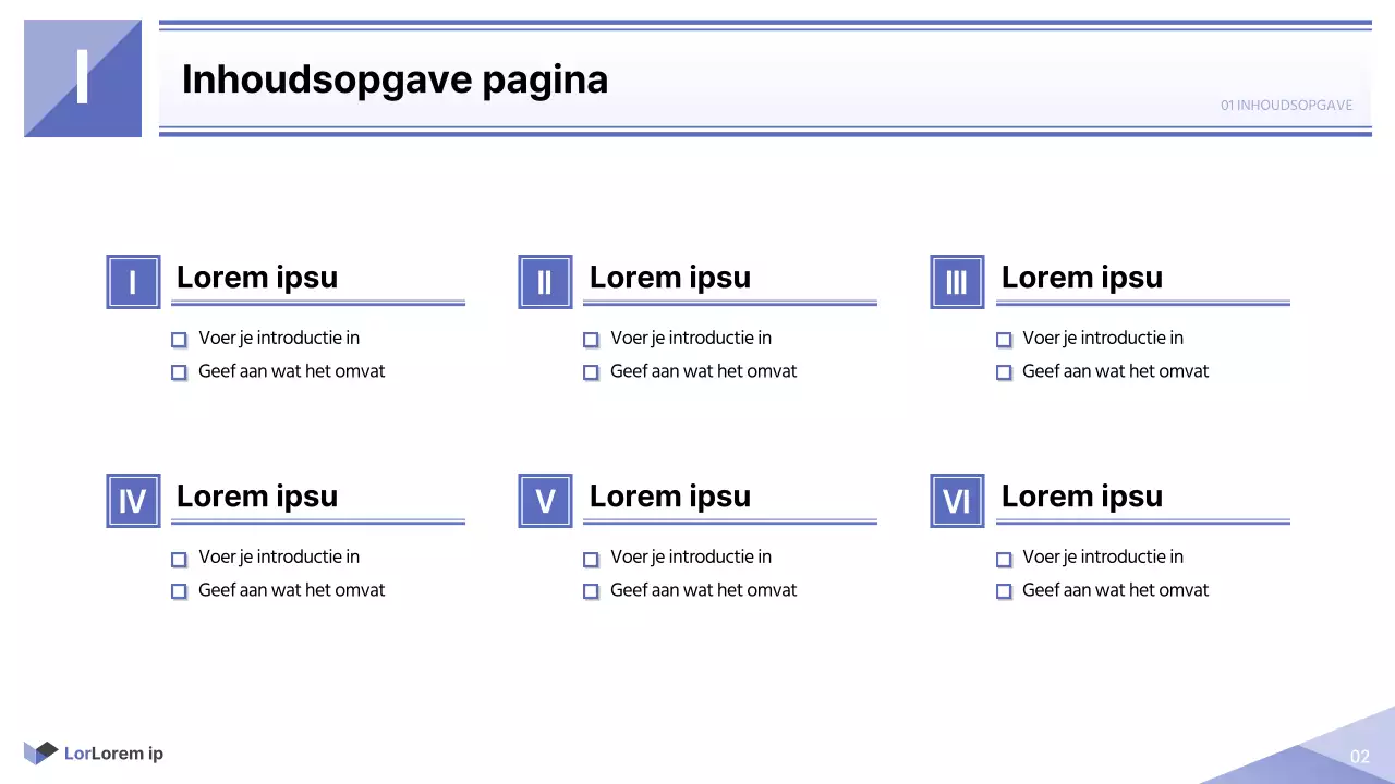 Eenvoudig rapport voor de publieke sector in mauve en wit