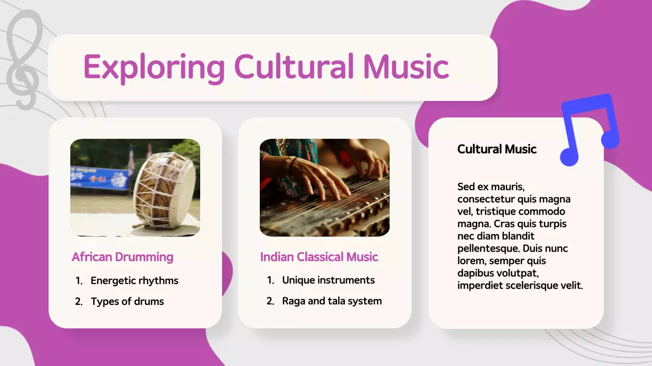 Purple Modern Music Presentation