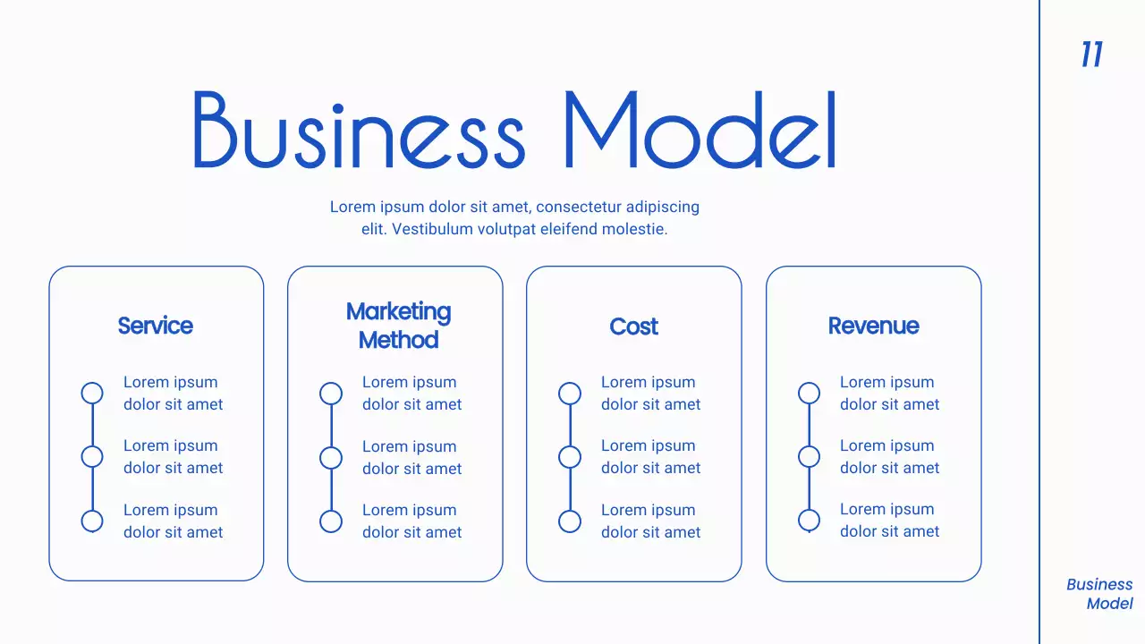 Blue Modern Pitch Promotion Presentation
