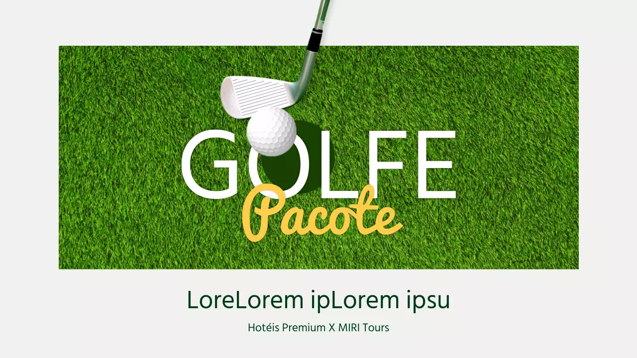 Um guia simples para férias de golfe verde e amarelo