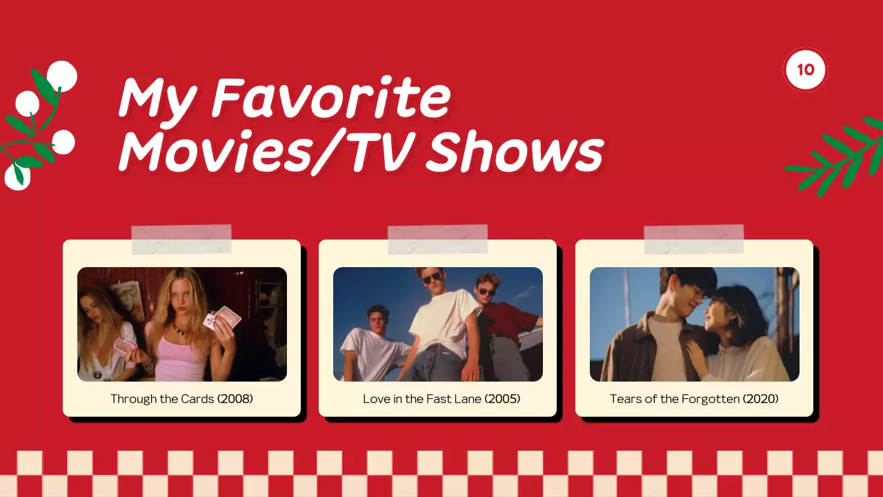 Red Trendy Personal Introduction Presentation