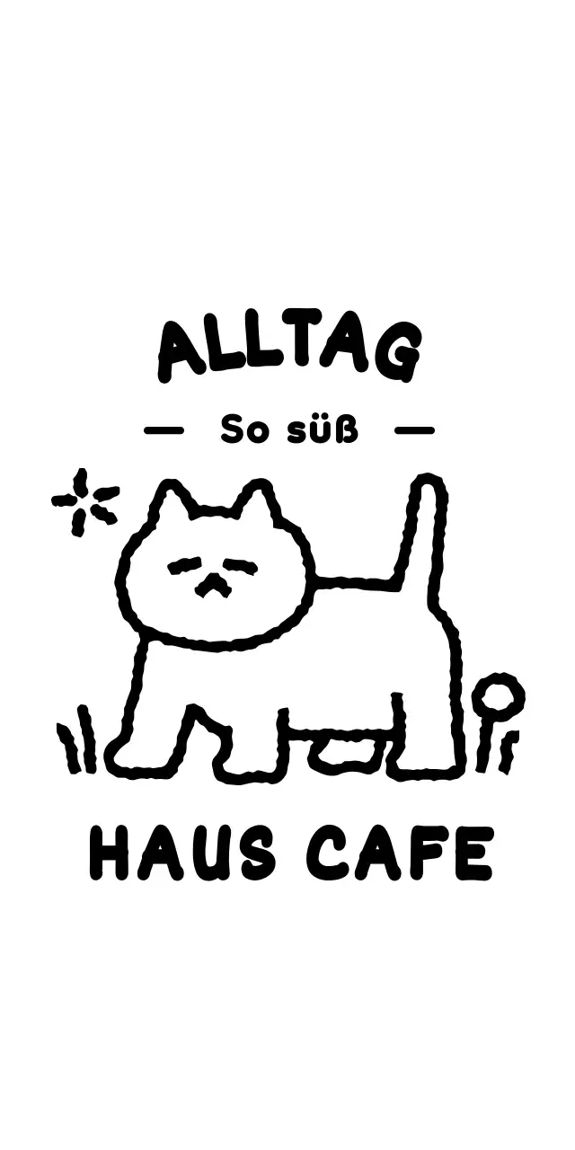 Logo mit einer niedlichen Katzenillustration